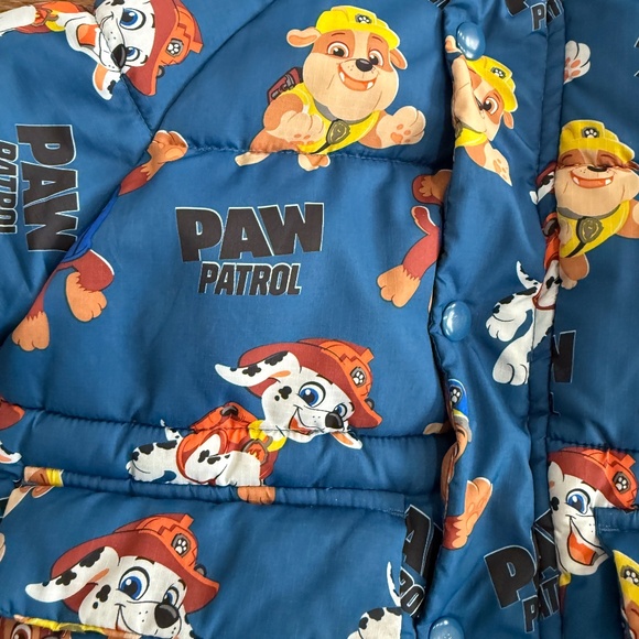 PAW Patrol Nickelodeon Puffer Jacket Hood Fleece Warm Winter Coat Toddler 2-3 Yr - Picture 3 of 12